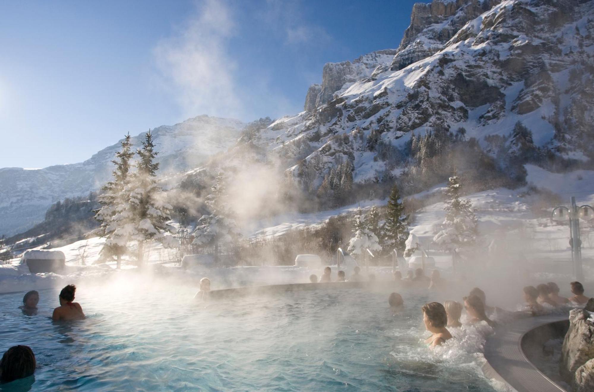 Hotel Alpenblick-Leukerbad-Therme Exteriér fotografie