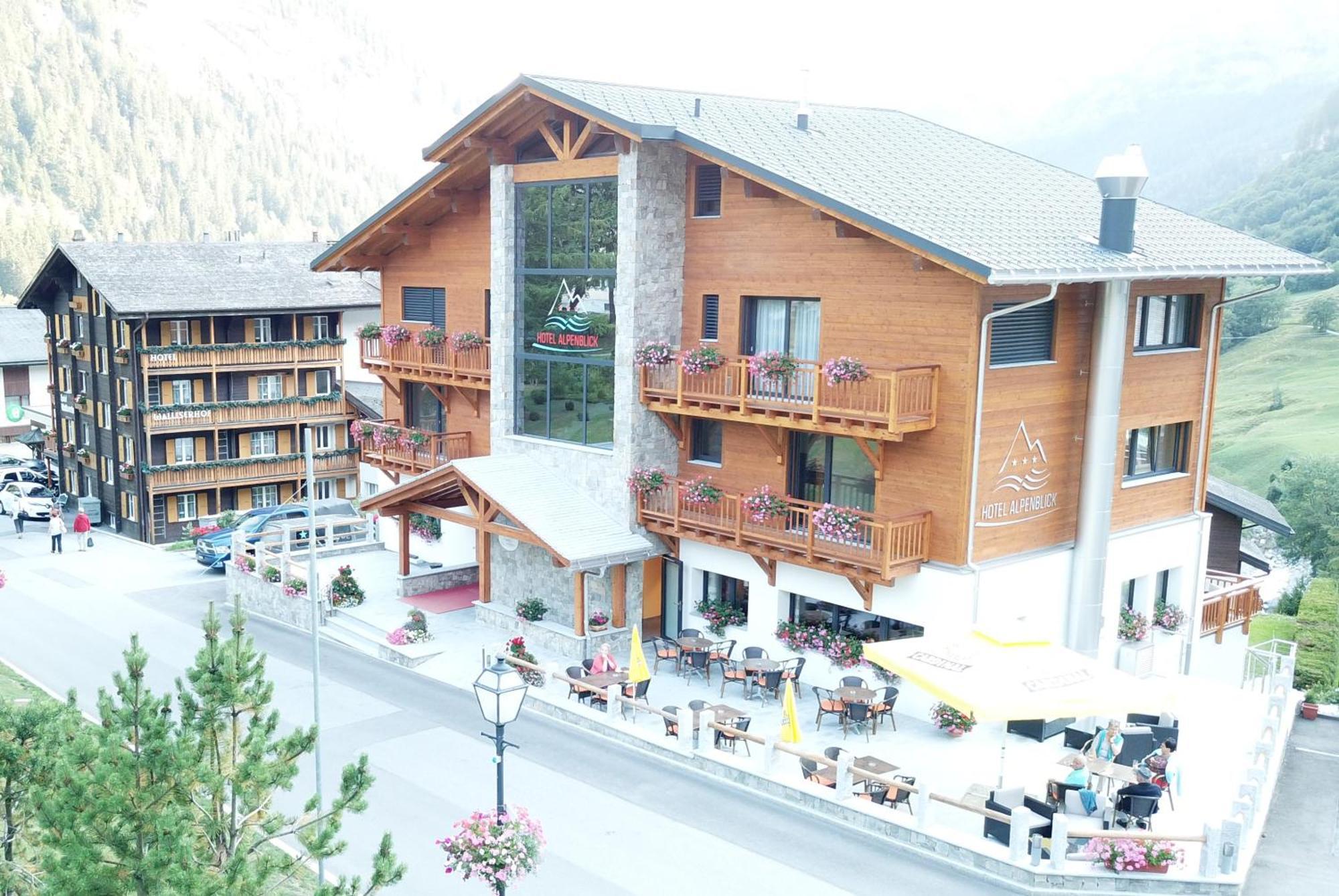 Hotel Alpenblick-Leukerbad-Therme Exteriér fotografie